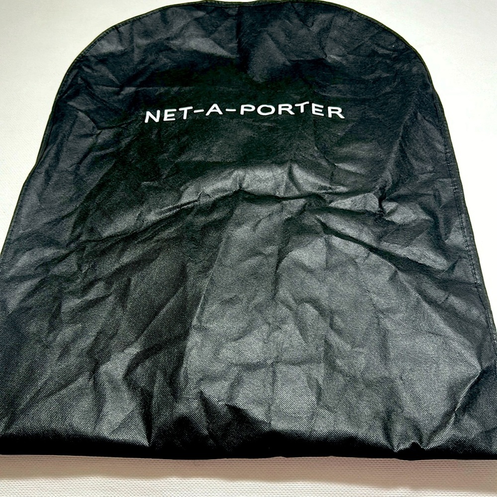 Net A Porter Black Woven Dress or Gown Garment Bag